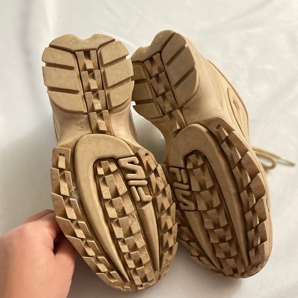 Tan Fila Women's Disruptor II Autumn Sneakers - Picture 5 of 8